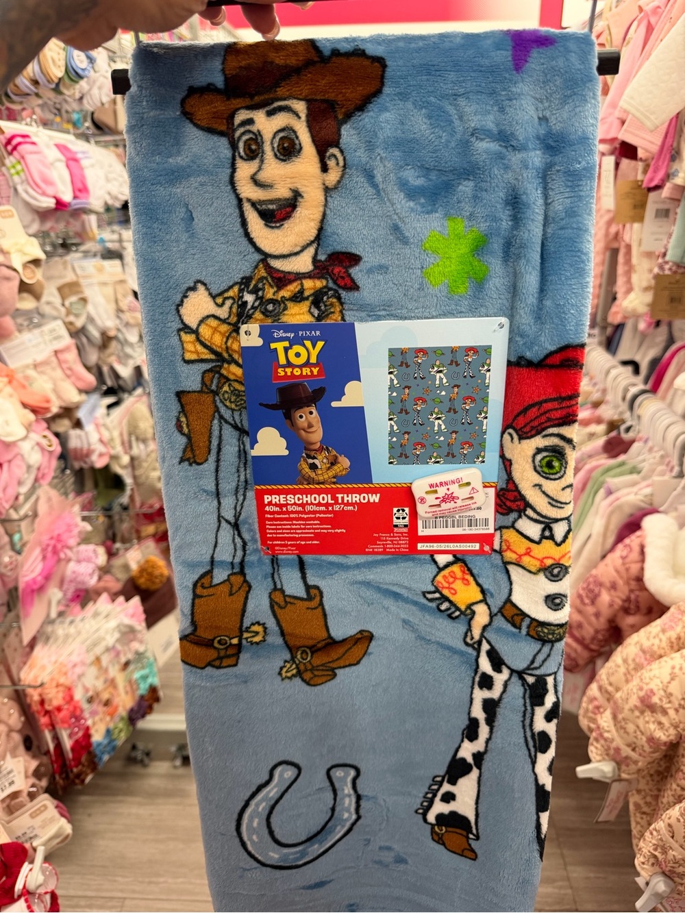Disney Toy Story Preschool Throw Blanket - Blue